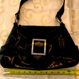 Kenneth Cole Reaction Black Leather Shoulder